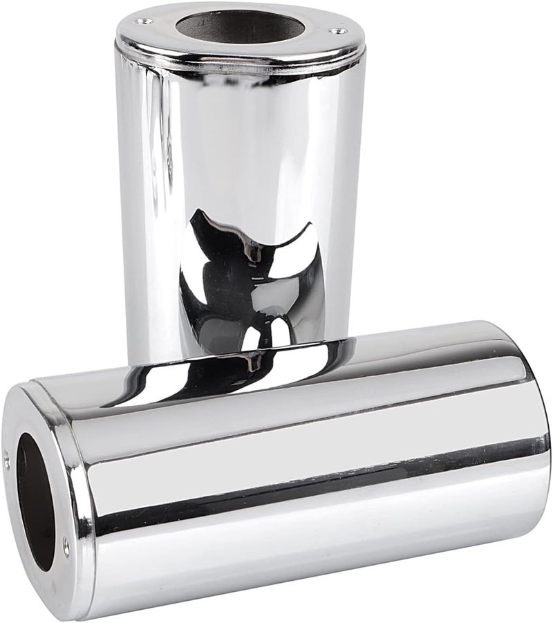 YDLMT 2 Pcs Chrome Fork Upper Sliders Covers Set Cow Bells for Harley Softail Touring Road King Electra Street Glide FLHX FLHT FLTR FLH FLT 1984-2013 - Image 4